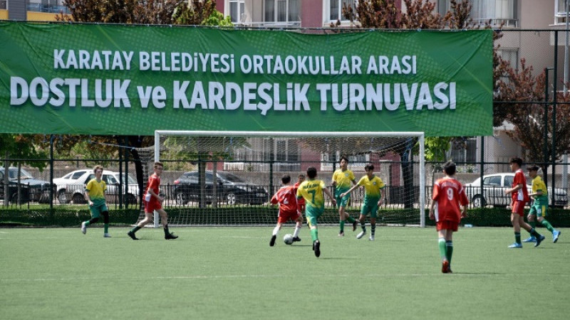 Karatay'da “Ortaokullar Arası Dostluk ve Kardeşlik Futbol Turnuvası” Başladı
