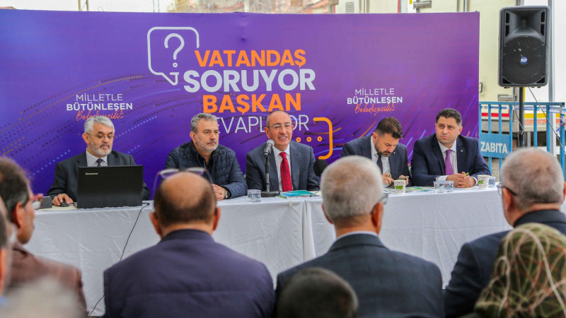 MERAM’IN MAHALLELERİNDE HİZMET SEFERBERLİĞİ SÜRÜYOR