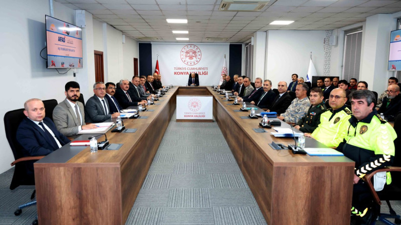 Konya'da kış tedbirleri koordinasyon toplantısı yapıldı!