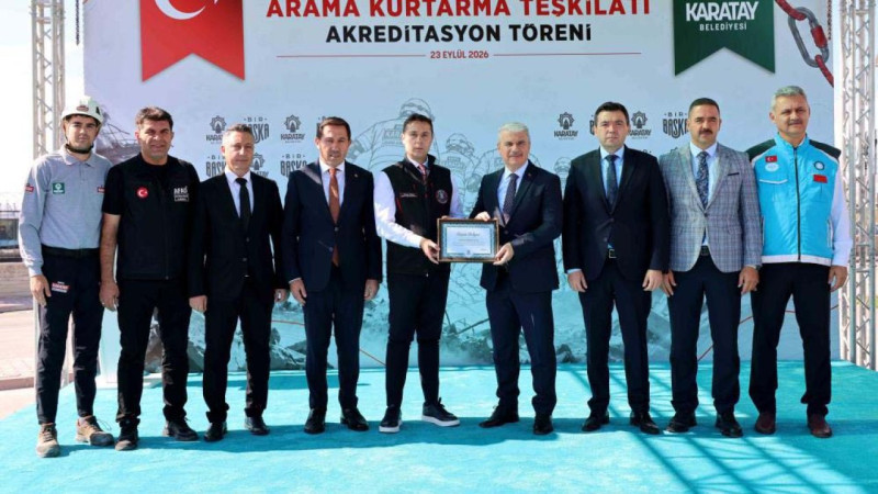 Konya’da bir ilk! 61 kişilik Karatay ekibine AFAD’dan özel akreditasyon