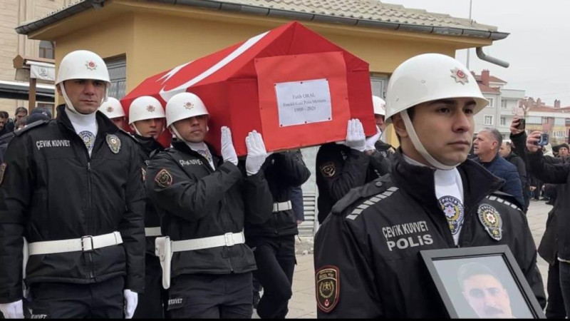 Görev şehidi polis Fatih Oral’a Konya’da gözyaşlarıyla veda