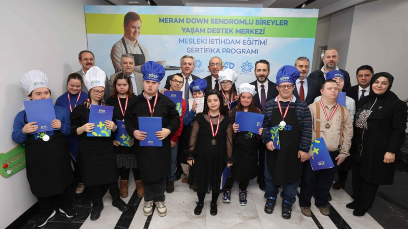 DOSD Meram’da gurur günü: Mesleki istihdam eğitimi ilk mezunlarını verdi!