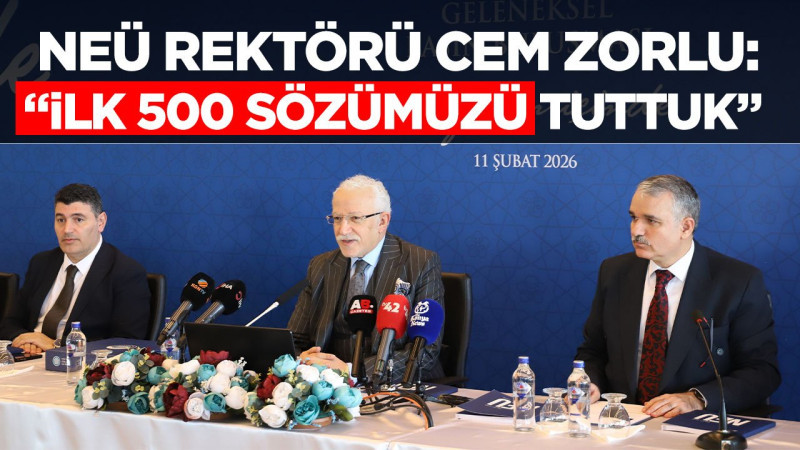 NEÜ Rektörü Zorlu'dan açıklama: 