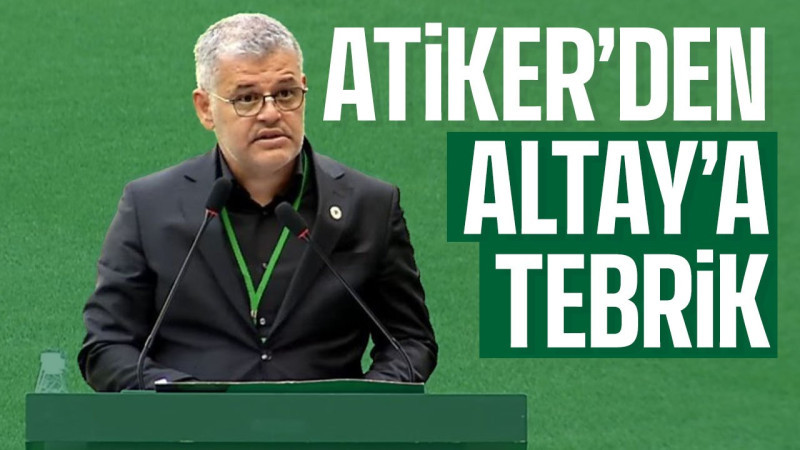 Konyaspor Başkanı Ömer Atiker'den UCLG Başkanı seçilen Altay'a tebrik