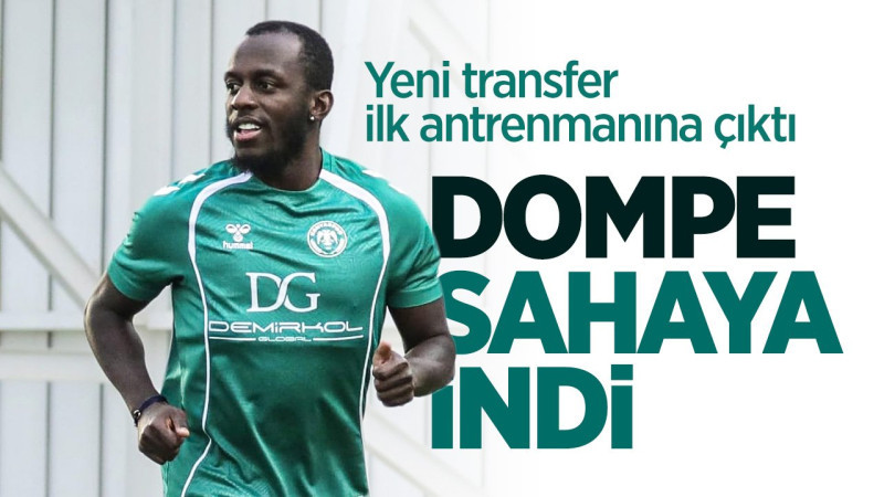 Konyaspor'un yeni kanadı Jean-Luc Dompé sahaya indi