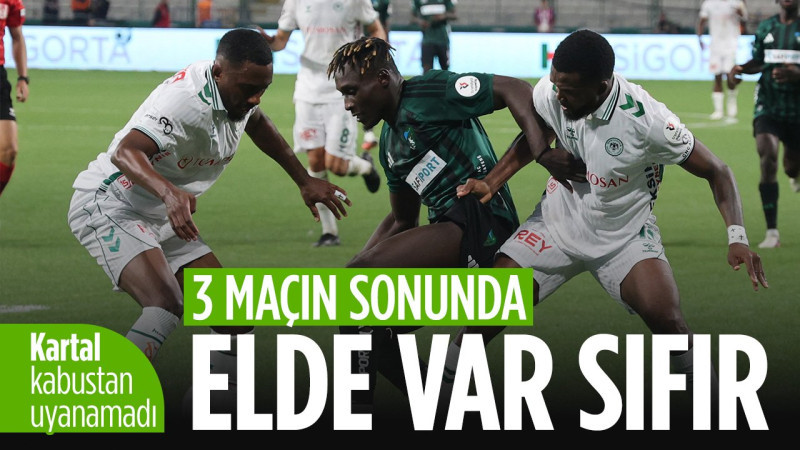 Konyaspor mağlubiyet kabusundan uyanamadı! 3 maç sonunda elde var sıfır