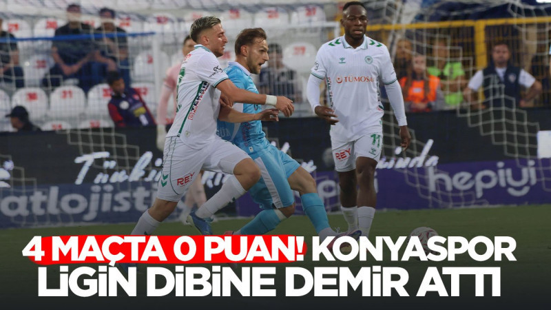 Konyaspor'da mağlubiyet kabusu sürüyor! Süper Lig'in tek puan alamayan takımı
